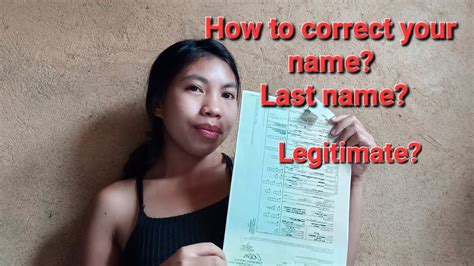 Mga kailangan sa pagtama ng pangalan sa birth certificate